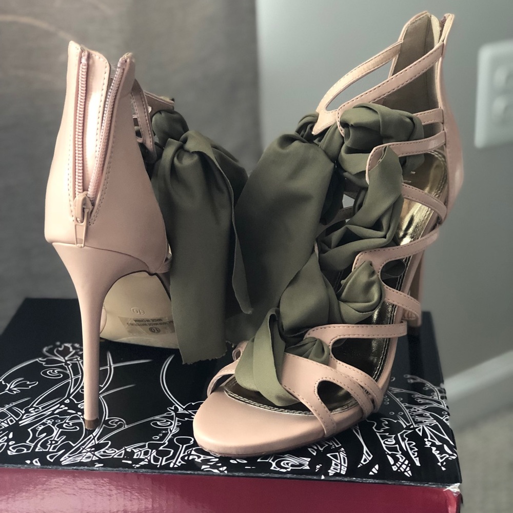 Pink and Green Pumps